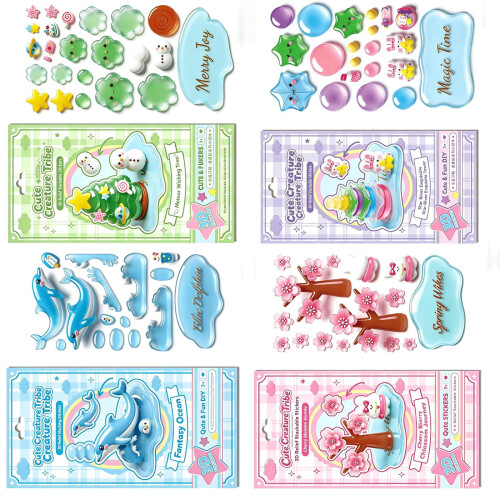 Reusing Tiny Sticker for Phone Case Notebook Handcraft Cute