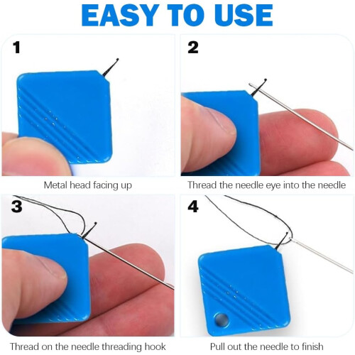 (Light Blue-5pcs, -) 2025 Automatic Needle Threader for Hand Sewing & Machine 1