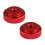 Écrou moleté avec trou de filetage central de 1/4 pouce-Rouge 1
