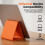 (Orange 1pc, -) Support téléphone pliable silicone, antidérapant angle 3