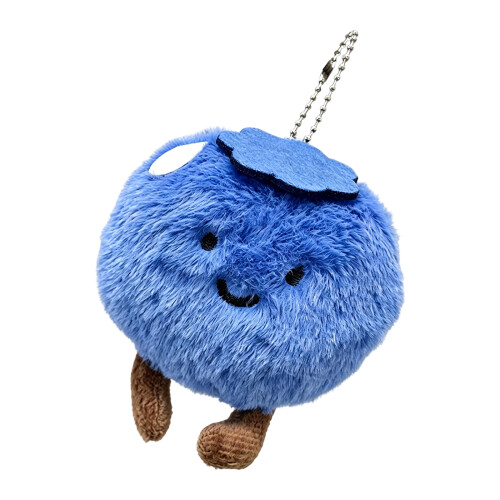 Fruit Keychain Soft Plush Key Holder Bag Hanging-BeadChain