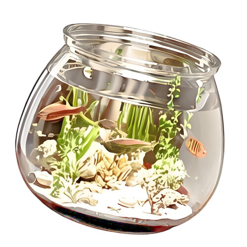 Bol à poisson rond résistant aux rayures, centres de table,-XS.