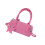 Lightweight Handheld Purse With Ergonomic Crossbody Strap-Pink 1
