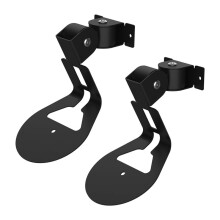 2PCS Wall Mount Bracket for Era 100, Wireless Speaker Space Saving Home Metal Wall Stand Holder Black