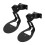 2PCS Wall Mount Bracket for  Era 100, Wireless Speaker Space Saving  Home Metal Wall Stand Holder Black 1