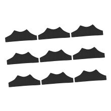9Pcs Boobs Sweat Liner Pads Bra Liners Under Breast Sweat-Black