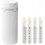 (White, -) Σετ μπουκαλιών ταξιδιού 4 σε 1, 30ml αδιάβροχα δοχεία - Ταξιδιωτική συσκευασία 1