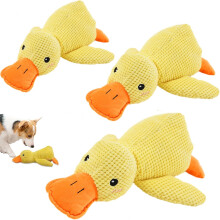 (Yellow, S+m+l) Giocattolo anatra calmante 2026, peluche durevole con suono qua qua