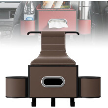 (A-Coffee, -) 3-in-1 auton takaistuimen järjestäjä mukitelineellä, nenäliinalla ja roskapussilla
