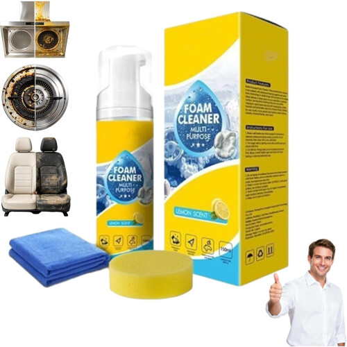 (1PCS, -) Schiuma detergente 4-in-1 multi-enzima per interni auto