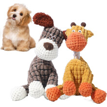 (Brown+Giraffe, -) Peluche squittente indistruttibile 2026, per cani masticatori
