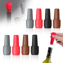 (Mix Color/8PCS, -) Tappo vino silicone aggiornato 2025, riutilizzabile