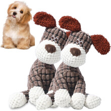 (Brown/2pcs, -) Peluche squittente indistruttibile 2026, per cani masticatori