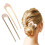 (Pink 2PCS, -) Molletta capelli francese U, fermaglio a stecca per donna 1