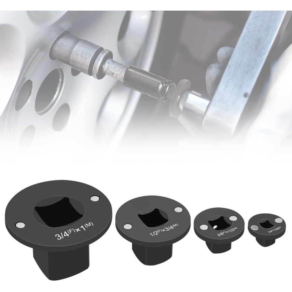 (Socket Adapter/1 Set, -) 2025 4Pcs Low Profile Impact Socket Adapter Set For Tight Spaces 5437706766551