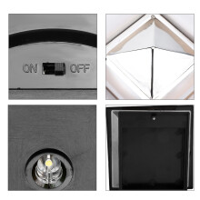 Outdoor Solar Deck Lamp with Auto-On