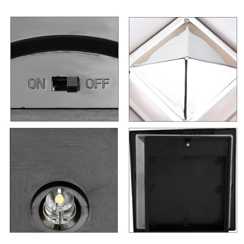 Outdoor Solar Deck Lamp with Auto-On