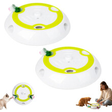 (2pcs, -) Giocattolo topo interattivo per gatti, piume meccaniche