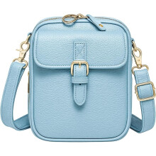 (A-light Blue, -) Δερμάτινη τσάντα crossbody διπλού στρώματος (ίδιο με 149) - Τσάντα μεσατζέρ
