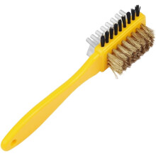 (Plastic Handle/1pcs, -) 2-in-1 mokkakenkäharja ja pyyhekumi, kumikiillotus nubukille ja nahalle