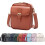 (Brown, -) Δερμάτινη τσάντα crossbody διπλού στρώματος (ίδιο με 149) - Τσάντα μεσατζέρ 1