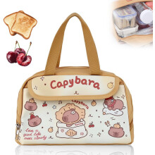 (Colorful C, -) Portapranzo capybara isolante, borsa a stampa carina per lavoro