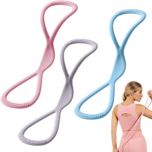 (15+25+35LB Set A, -) 2025 8-muotoinen vastuskuminauha, kannettava joogaveto aloittelijoille