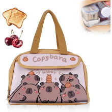 (Colorful A, -) Portapranzo capybara isolante, borsa a stampa carina per lavoro