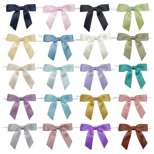 50PCS Elegant Bowknot Ribbon Collection for Wedding-Deep Blue 1