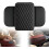 (Black, -) Capa de Console Central de Couro, Almofada com Bolsos Laterais 1