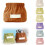 (Coffee, -) Mini organizer elastico fermacapelli in velluto, portatile 1