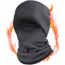(A-grey, One Size) Passamontagna Sherpa, cappello termico e sciarpa invernale
