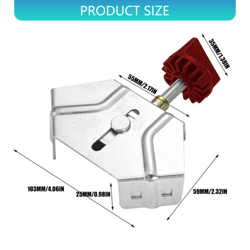 Metal Steel Right Angles Clamp Professional Right Angles-open 2