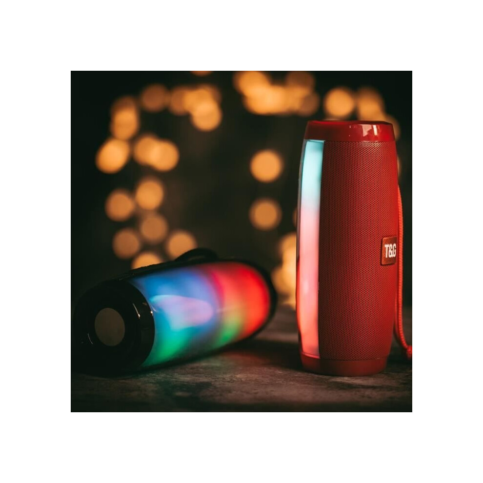 10W Portable Bluetooth 4.2 Speaker With Lights, 360 Full Surround Sound, Dual Wireless Connection, Ipx7 Waterproof, Wireless Range, 9149891802872