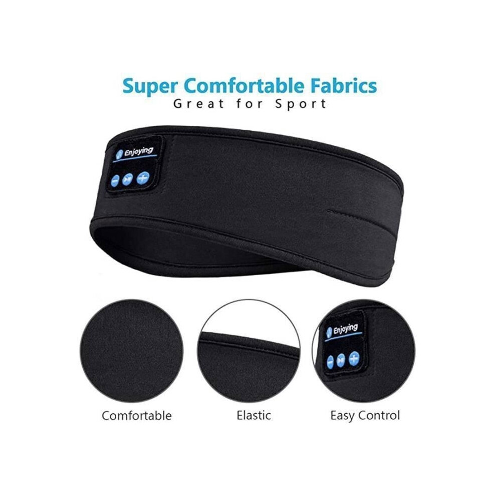 Sleep Headphones - Findpitaya - Bluetooth V5.0 - Ultra-Thin - Sweat Resistant - Black 9149891803152