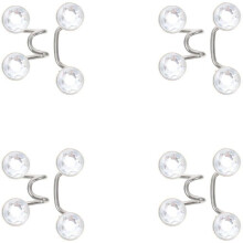 Ensemble de 4 boucles de ceinture réglables pour pantalons, boutons sans clous pour jeans