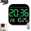 (Green, -) Relógio Digital Multifuncional LED, Alarme com Data e Temperatura 1