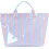 (A, -) Τσάντα tote PVC για γυναίκες, λωρίδες - Μοντέρνα & ανθεκτική 1