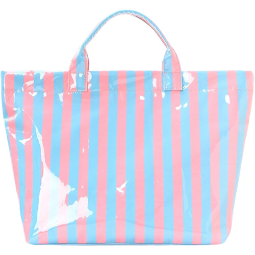 (A, -) Τσάντα tote PVC για γυναίκες, λωρίδες - Μοντέρνα & ανθεκτική