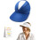 (Royal Blue, One Size) Γυναικείο καπέλο visor φαρδύ γείσο UV50+ - Για παραλία & γκολφ 1