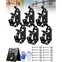 (Black, 6 Pieces) Zestaw montażowy do łopaty, szybko zwalniający, do ciężarówek