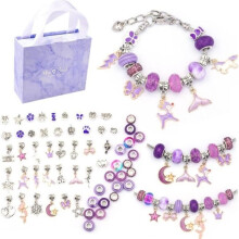 Kit de création de bijoux pour enfants - Multicolore - À partir de 5 ans - À faire soi-même - Cadeau d'anniversaire