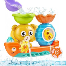Bath Toy - Bear and Bee - Non-toxic Plastic - Powerful Suction Cups - Ideal Gift