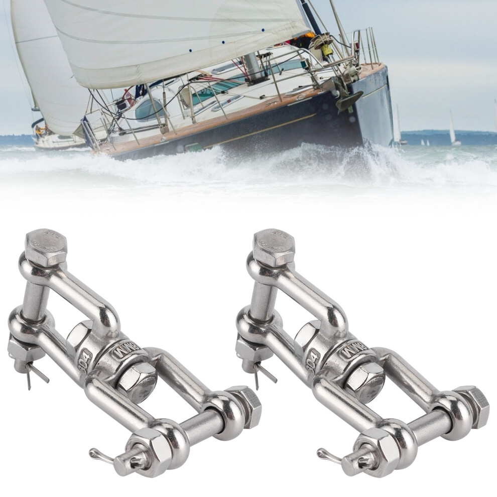 2Pcs Marine Grade Swivel Shackle 304 SS