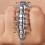 Centipede Offener Ring 304 Edelstahl Gothic Punk Schmuck 6