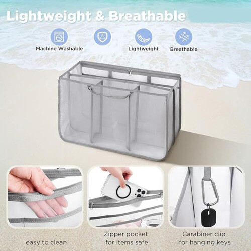 Strandtaschen-Organizer für Strandtaschen,-Schwarz 1