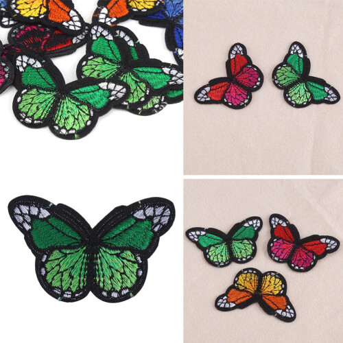 12 Mixed Colour Butterfly Patches 1
