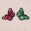 12 Mixed Colour Butterfly Patches 12