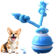 (Blue, -) Giocattolo cane interattivo tattile, palla rotolante ricaricabile