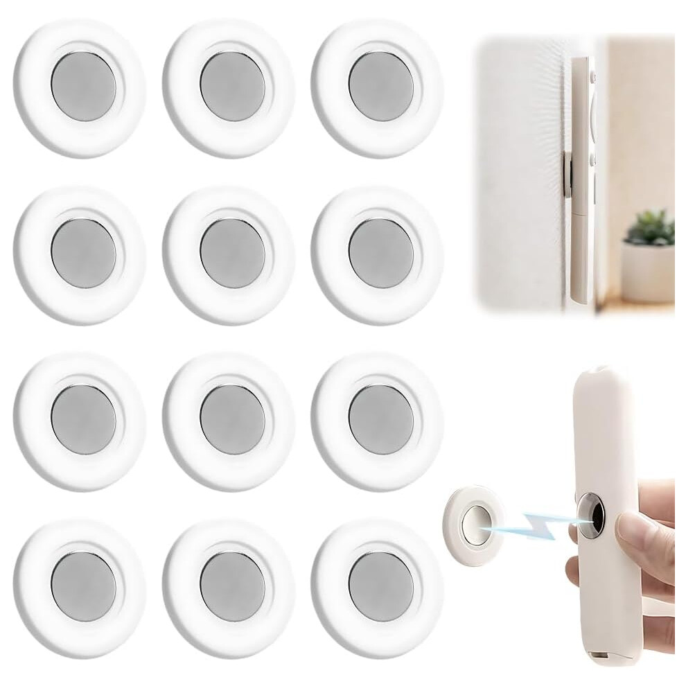 (12Pcs, -) 6Pcs Magnetic Remote Control Holder, Silicone Wall Mount Organizer 5437706784791